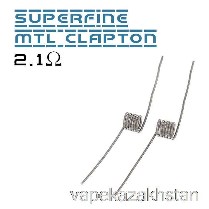 Vape Kazakhstan Vandy Vape Performance Prebuilt Coils 2.1ohm Superfine MTL Clapton Coil